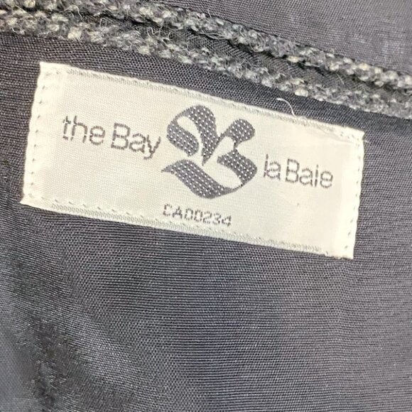 Vintage The Bay Shipley Charcoal Grey Wool Silk Blend Blazer 39R - Picture 6 of 13
